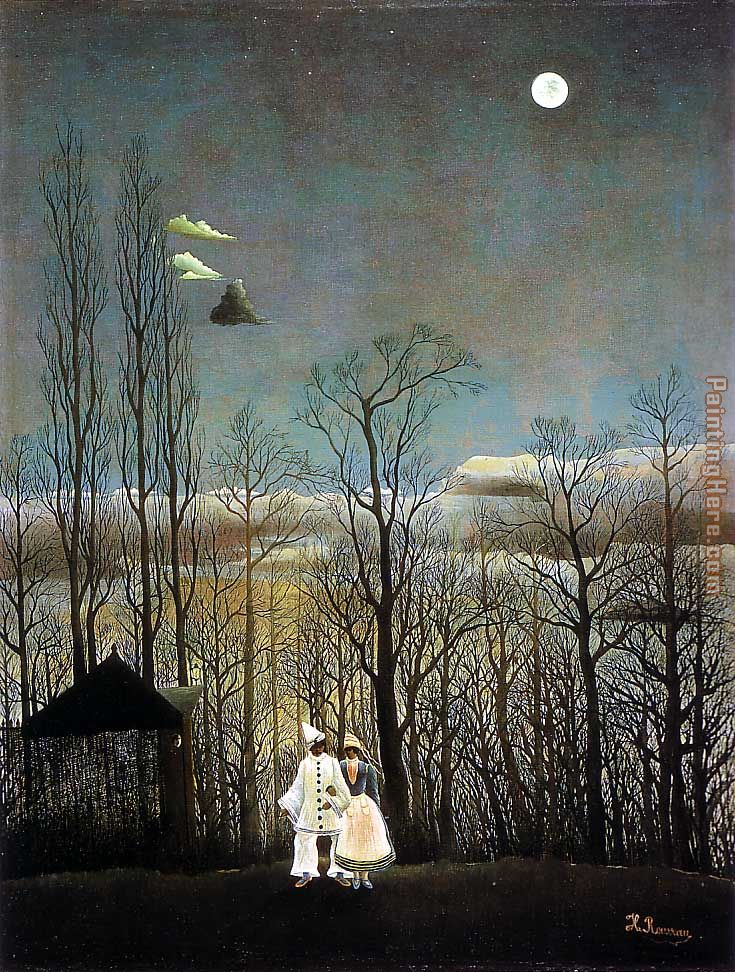 A Carnival Evening painting - Henri Rousseau A Carnival Evening art painting